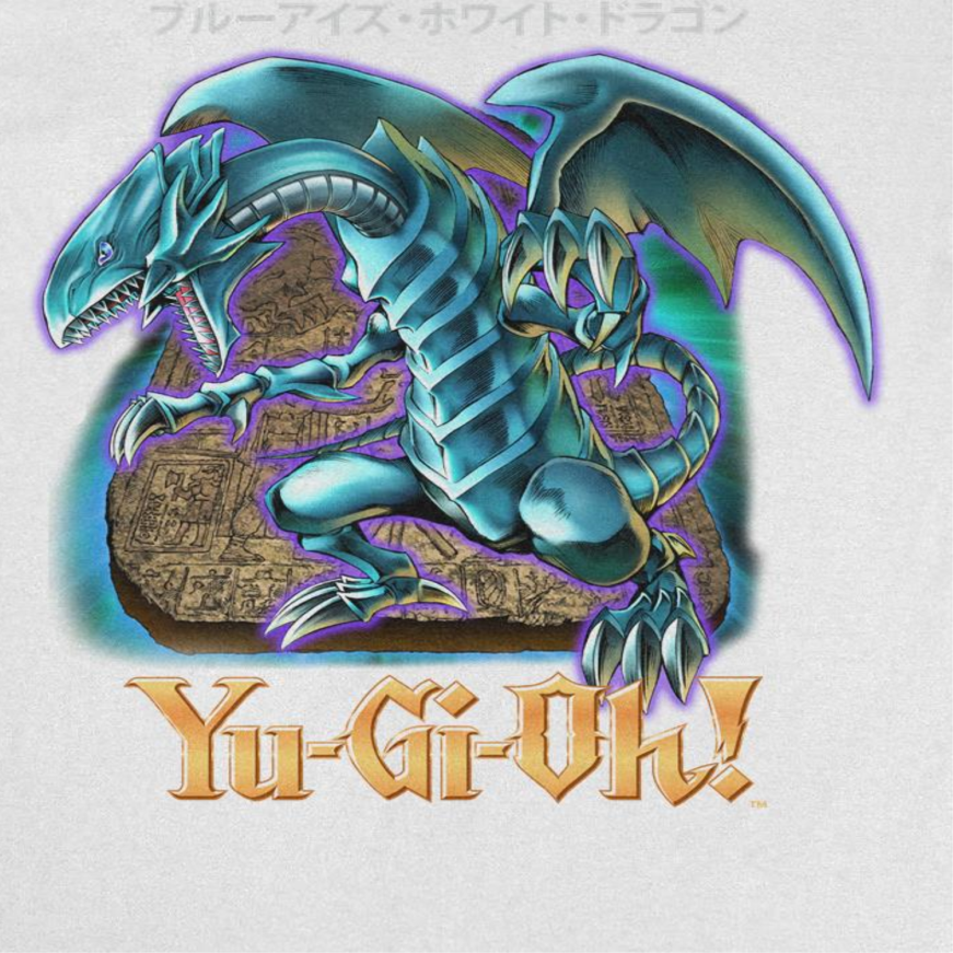 Yu-Gi-Oh Blue Eyes Dragon White T-Shirt