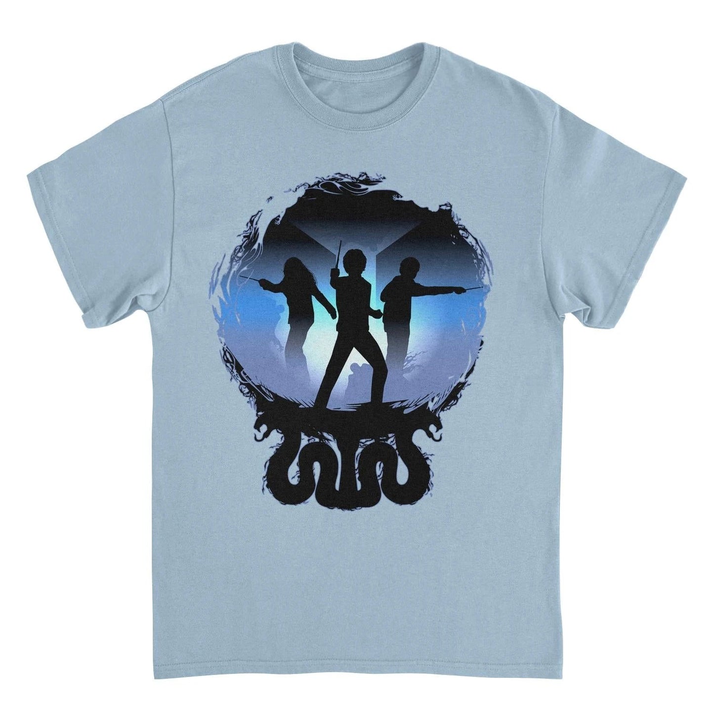 Harry Potter The Golden Trio Light Blue T-Shirt by HandyShopping4U2