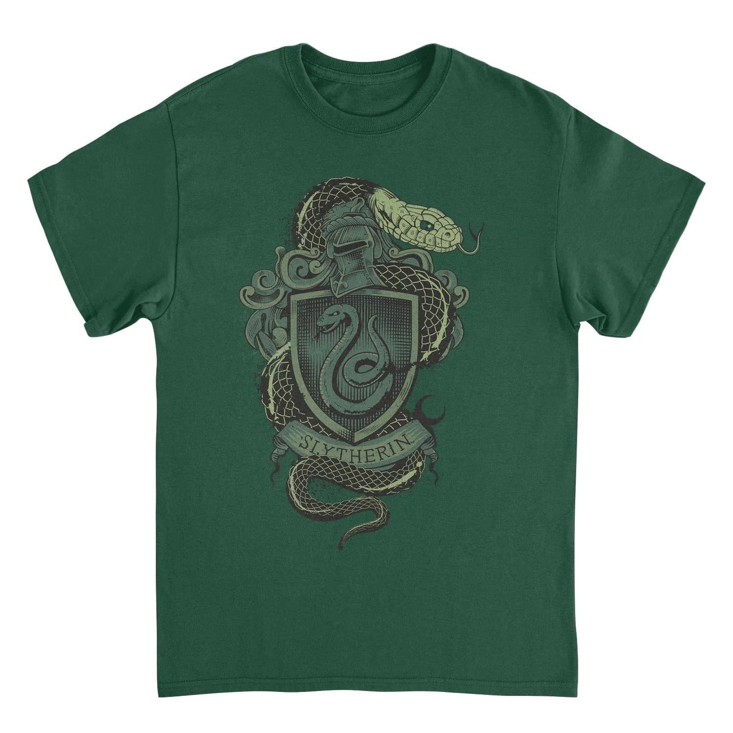 Harry Potter Slytherin Mascot Emblem Forest Green T-Shirt by HandyShopping4U2