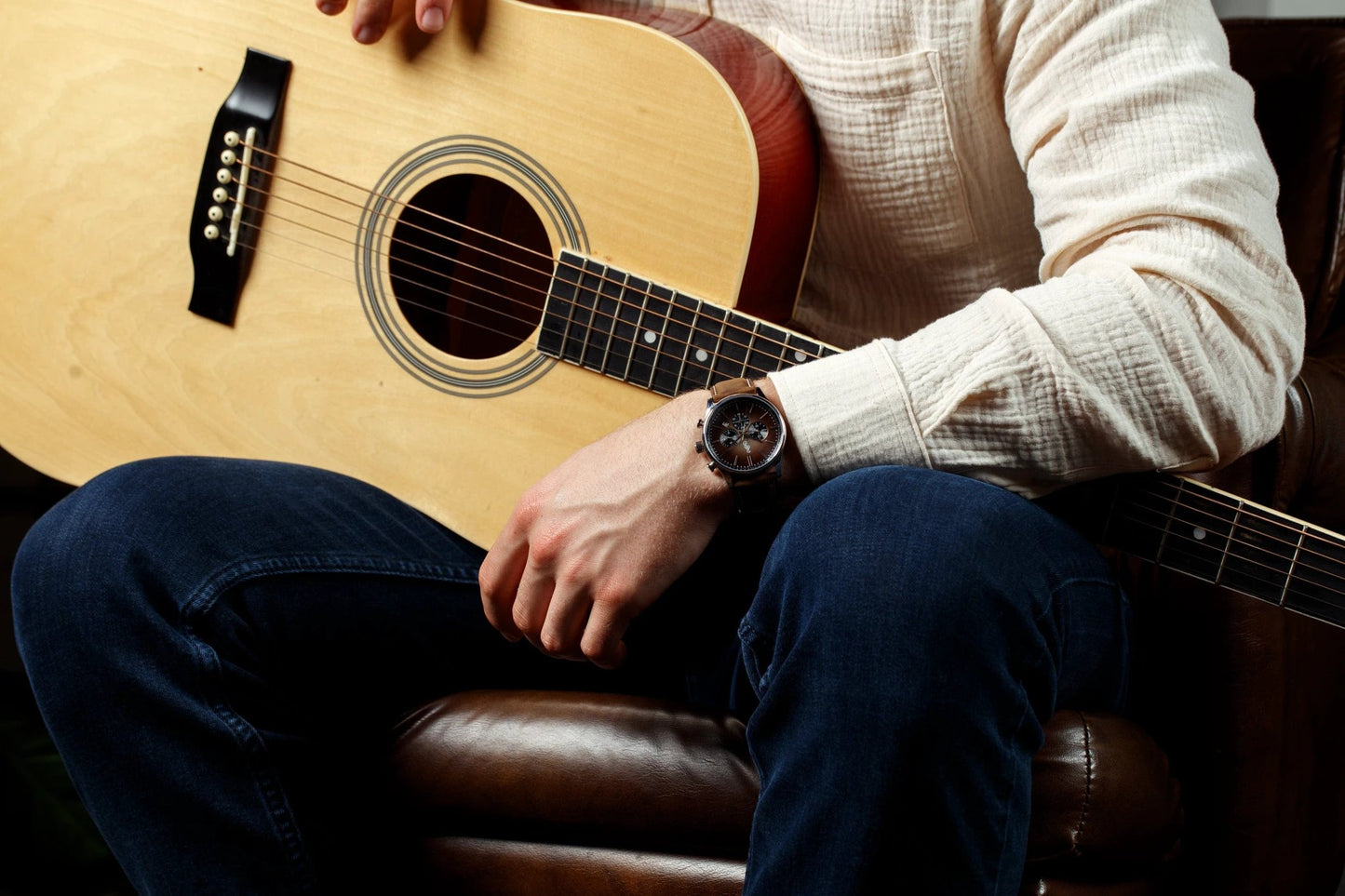 Brown Retro Chronograph by HandyShopping4U2