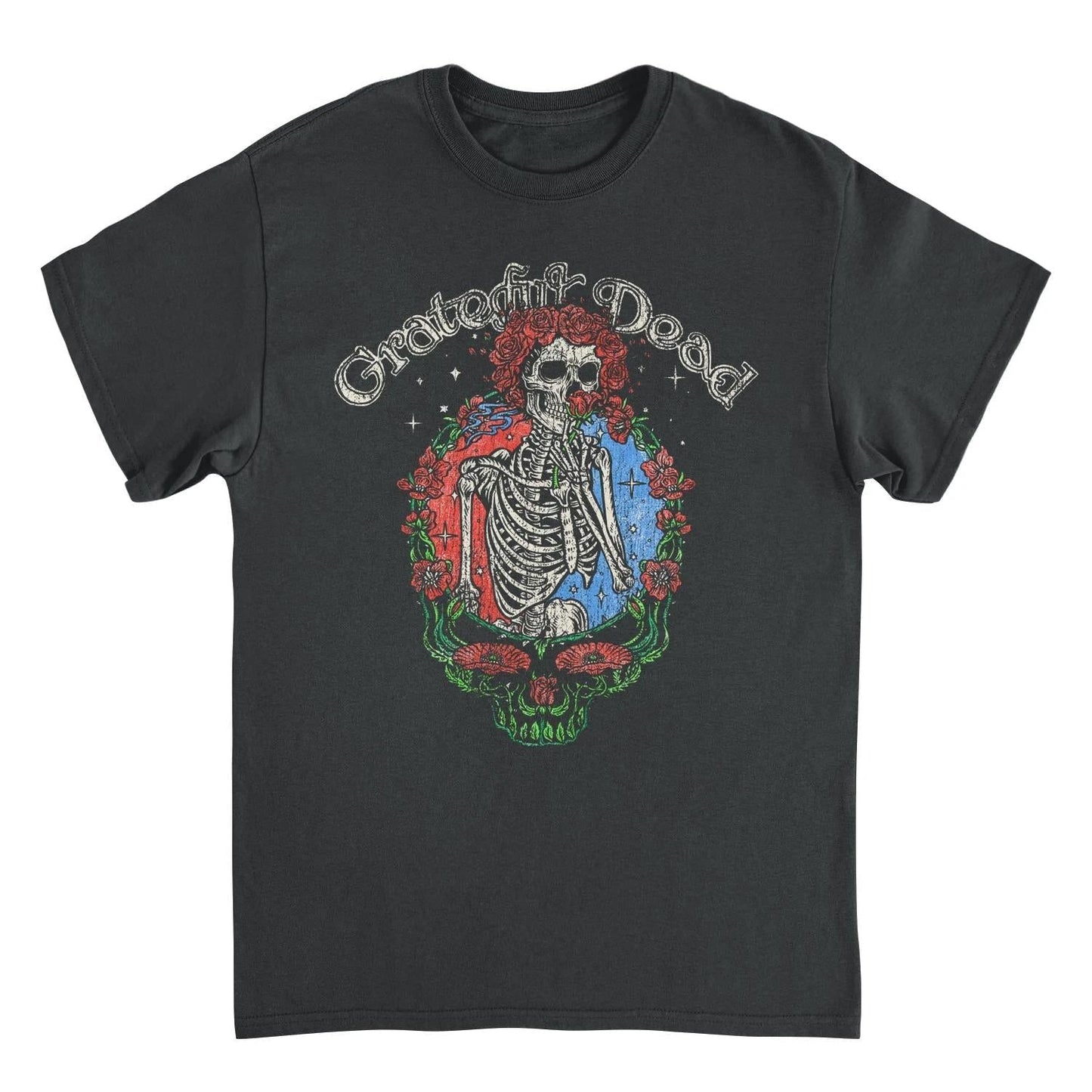Grateful Dead Floral Stealie T-Shirt by HandyShopping4U2