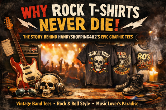 Inside the World of Rock Tees: How HandyShopping4U2 Brings Music to Your Closet