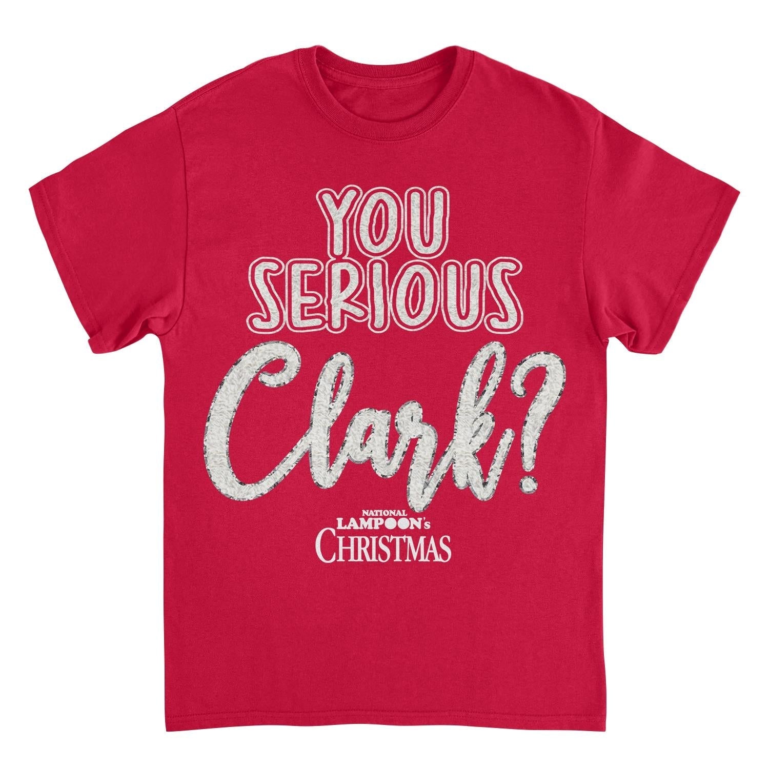 National Lampoon’s Christmas Vacation collection featuring festive holiday graphic T-shirts inspired by the classic comedy film.