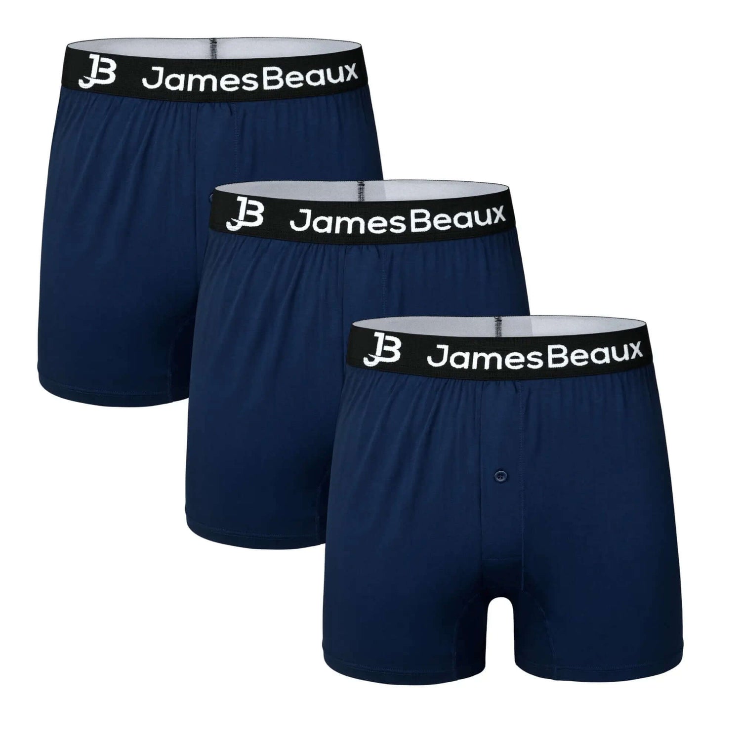 James Beaux bamboo boxers collection featuring ultra-soft, breathable men’s underwear in modern fits