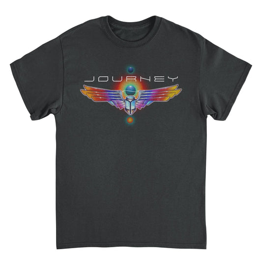 Journey Journey Logo Distress Scarab Black T-Shirt