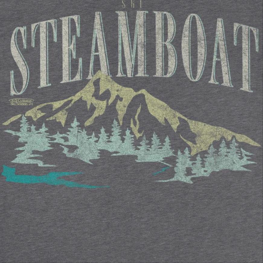 Ski Steamboat Dark Heather T-Shirt by HandyShopping4U2