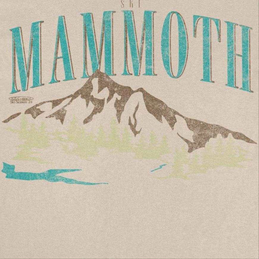 Ski Mammoth Tan T-Shirt by HandyShopping4U2