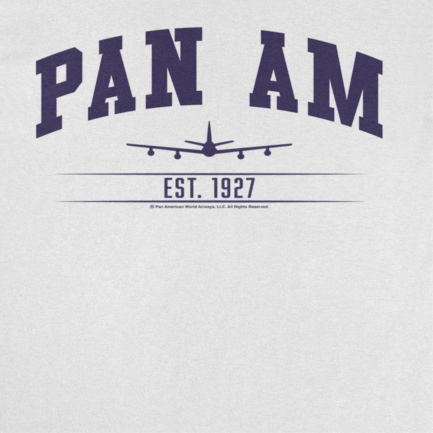 Pan Am College Sports Text Est 1927 White T-Shirt by HandyShopping4U2