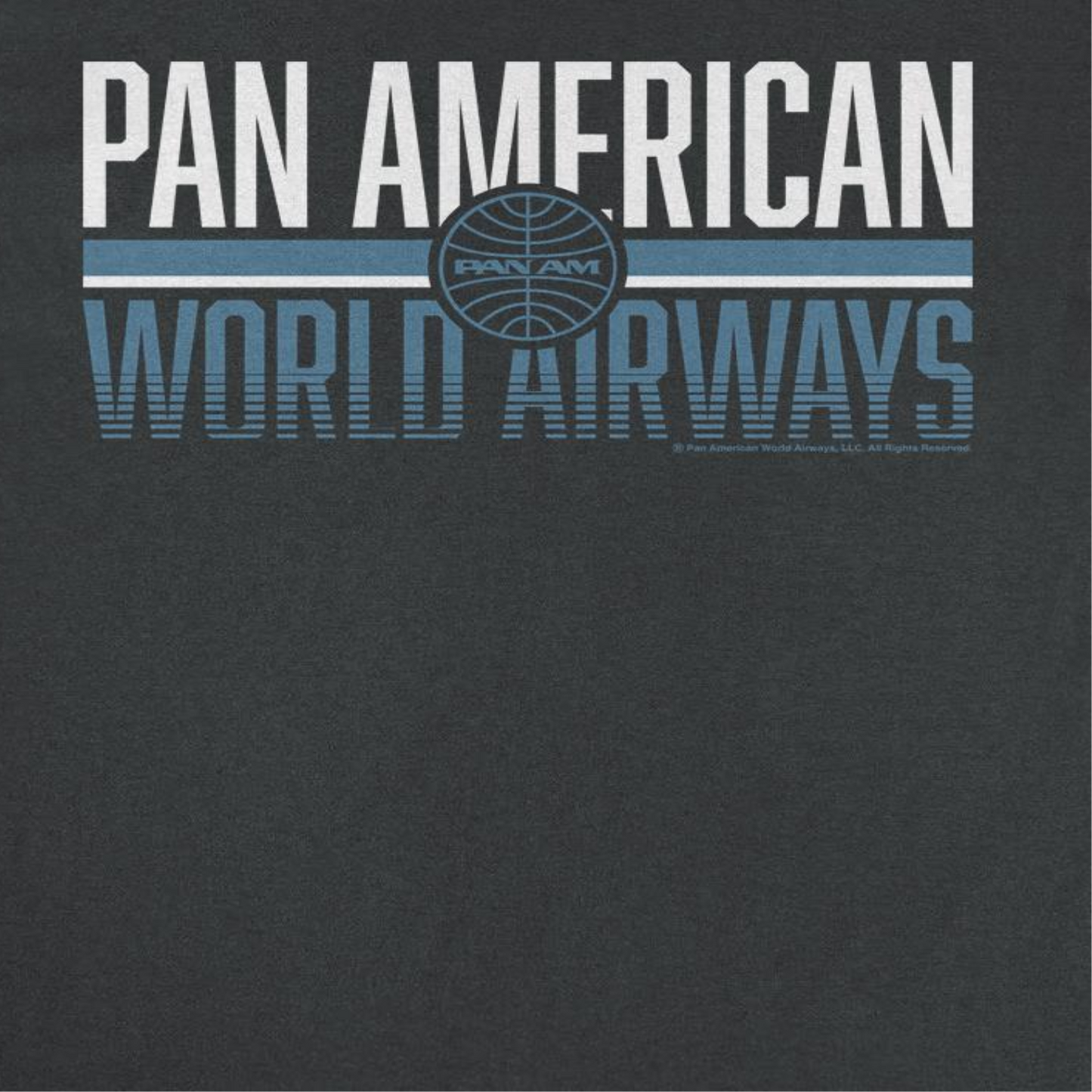 Pan Am Retro Pan American World Airways Black T-Shirt by HandyShopping4U2