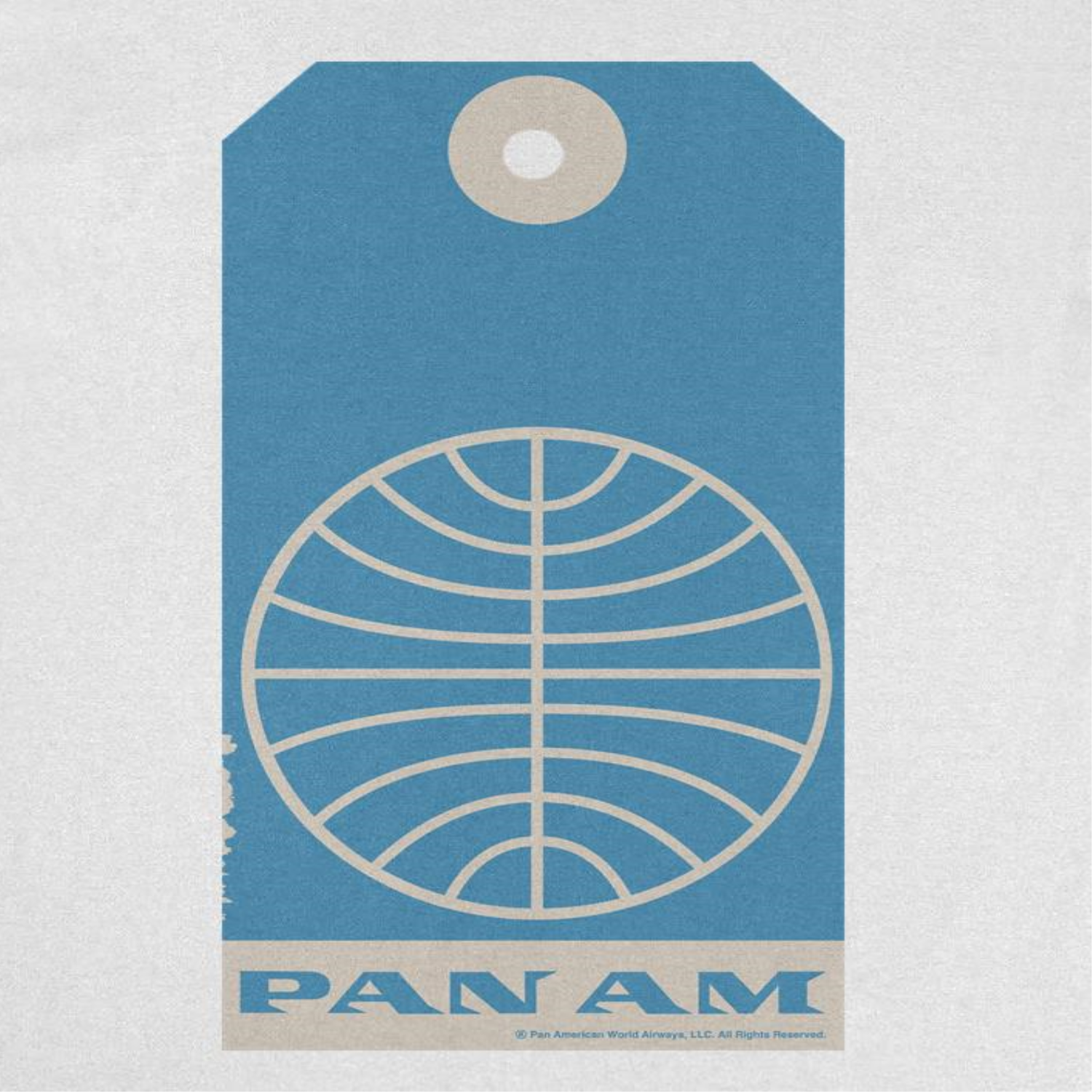 Pan Am Retro 1950S Logo Luggage Tag White T-Shirt by HandyShopping4U2