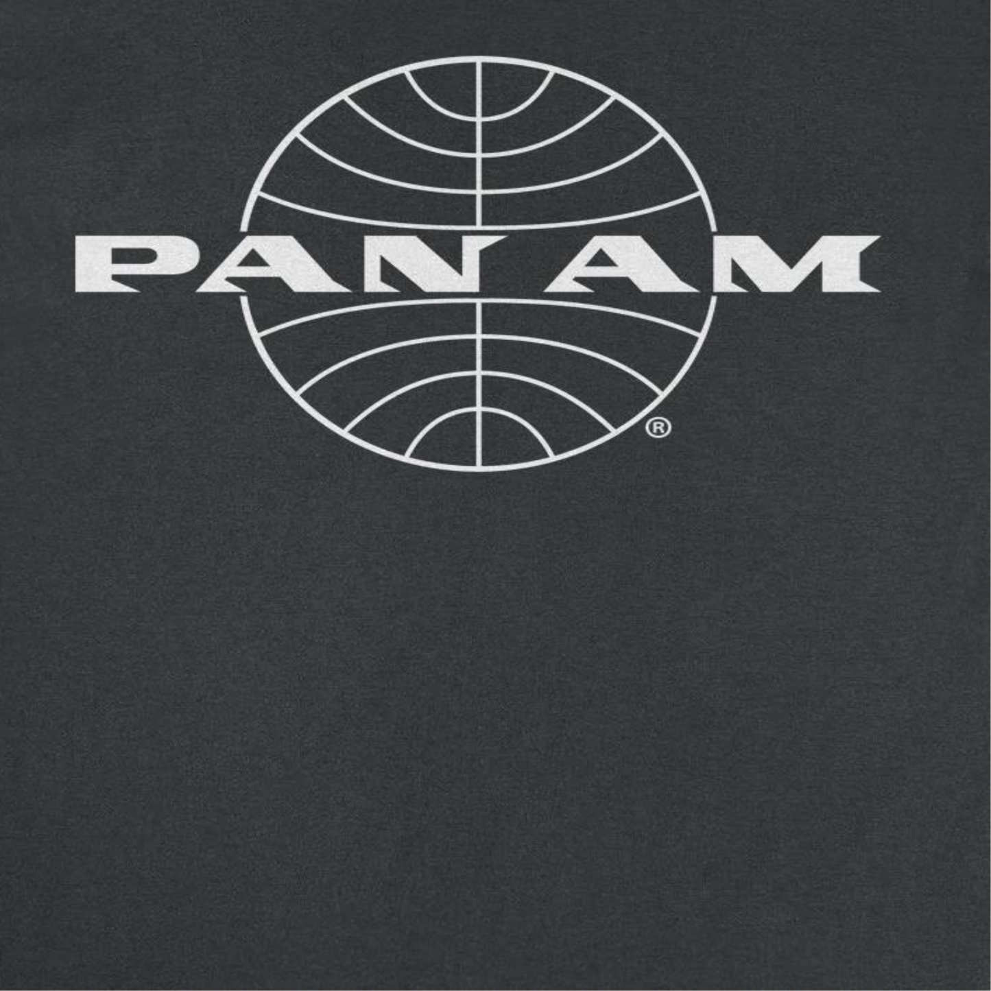 Pan Am Classic White Logo Out Black T-Shirt by HandyShopping4U2