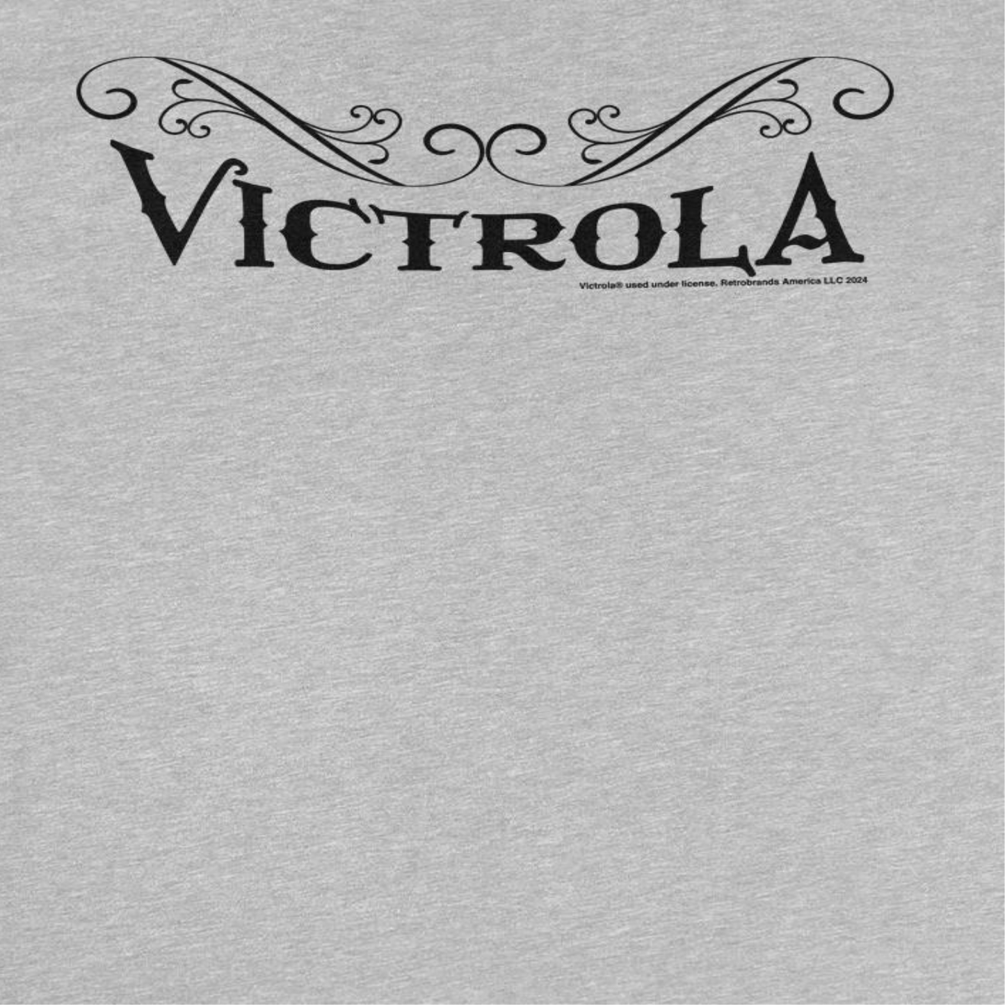 Victrola Black Text Retro Record Company Sport Grey T-Shirt by HandyShopping4U2