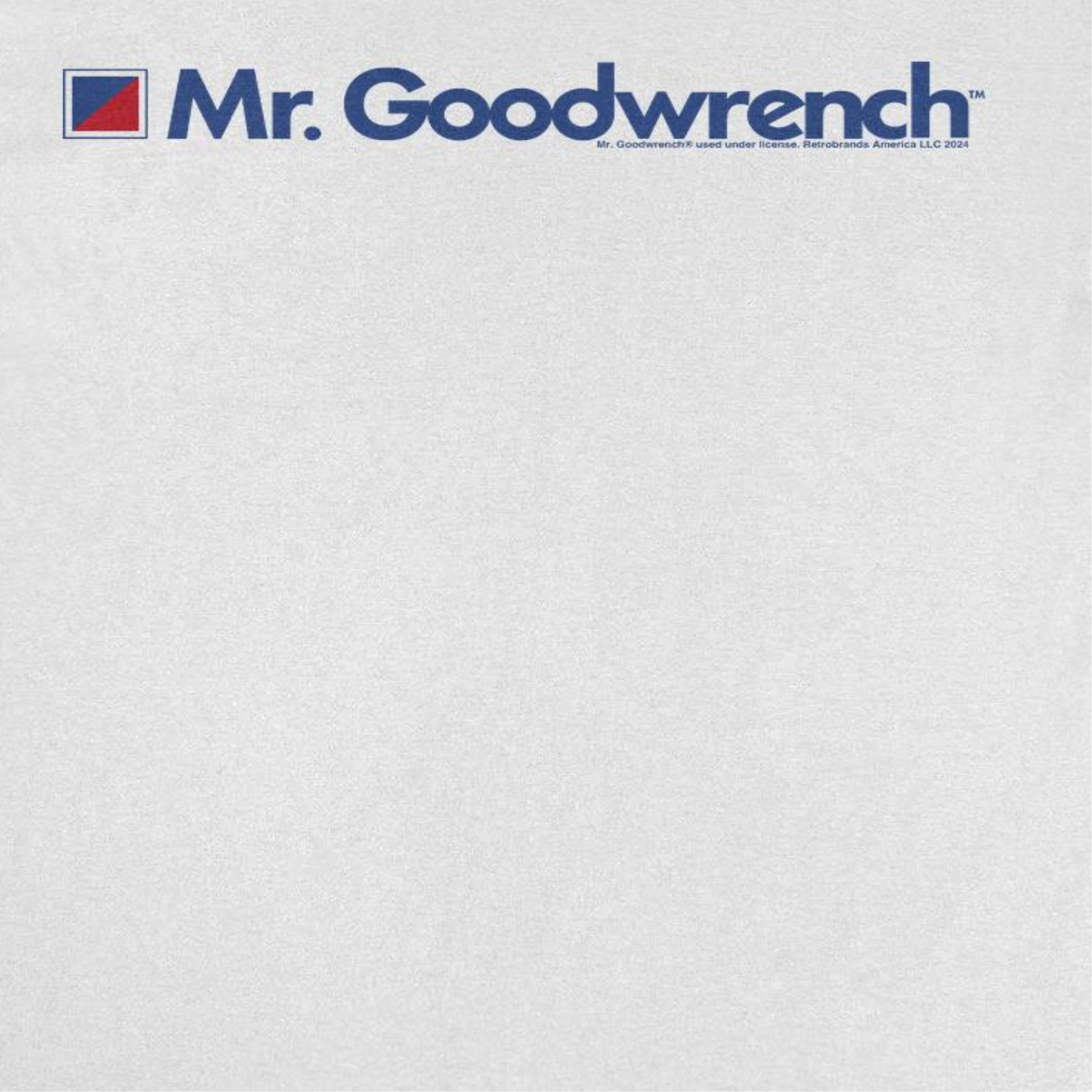 Mr Goodwrench Text Logo Retro Auto White T-Shirt by HandyShopping4U2