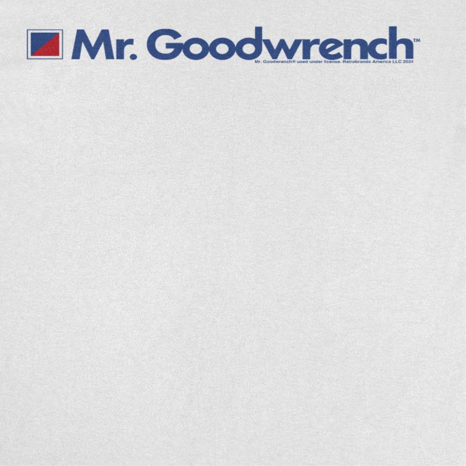 Mr Goodwrench Text Logo Retro Auto White T-Shirt by HandyShopping4U2