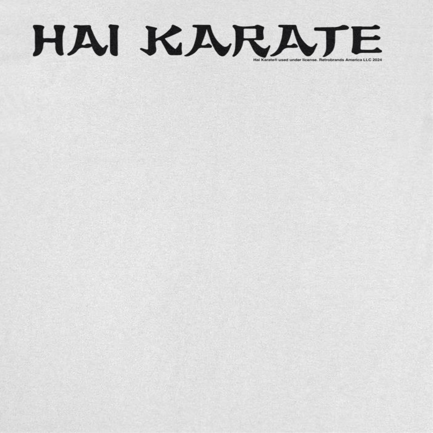 Hai Karate Horizontal Logo Retro Aftershave White T-Shirt by HandyShopping4U2