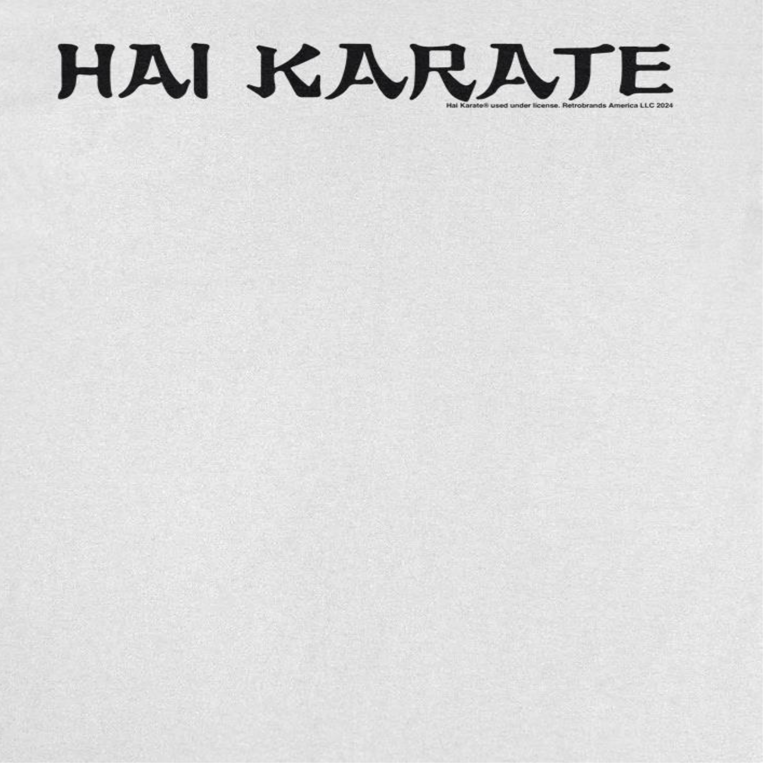 Hai Karate Horizontal Logo Retro Aftershave White T-Shirt by HandyShopping4U2