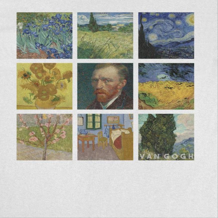 Classic Paintings Van Gogh Collection White T-Shirt by HandyShopping4U2