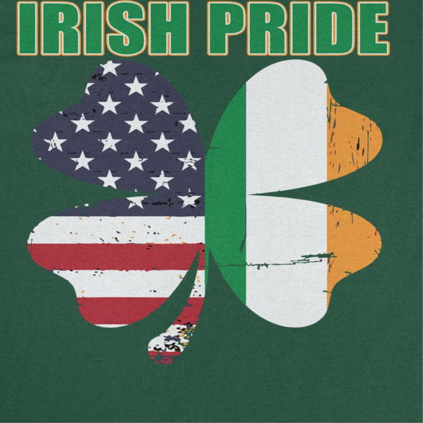 St. Patrick's Day Irish Pride Wings T-Shirt by HandyShopping4U2