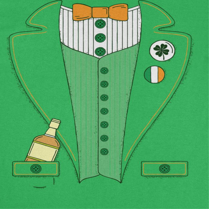 St. Patrick's Day Irish Leprechaun Suit T-Shirt by HandyShopping4U2