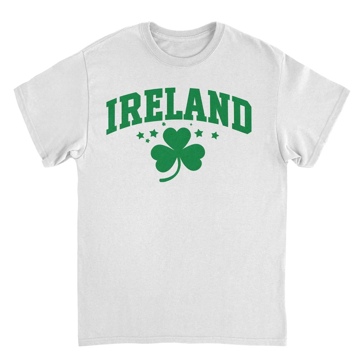 St. Patrick's Day Ireland Clover Text T-Shirt by HandyShopping4U2