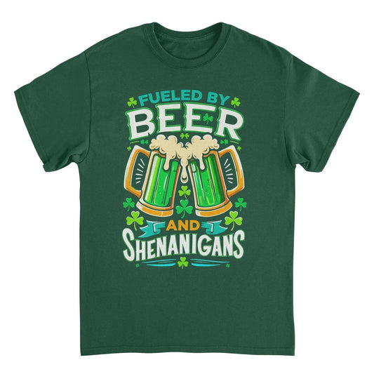St. Patricks Day Fueled by Beer T-Shirt by HandyShopping4U2