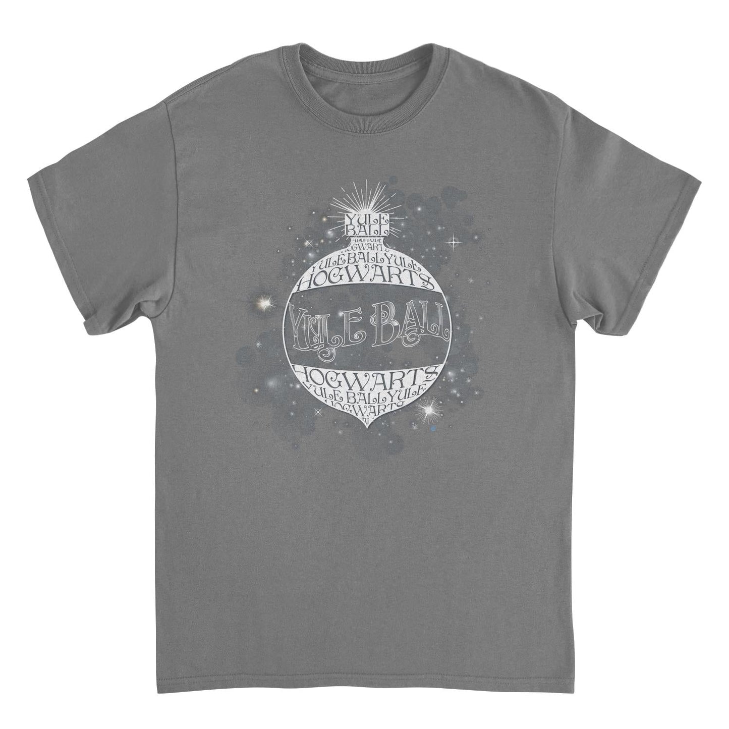 Harry Potter Christmas Sphere Hogwarts Charcoal T-Shirt