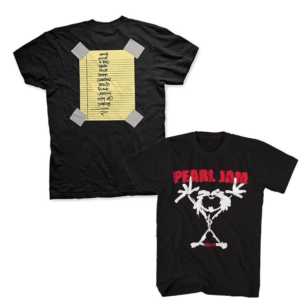 Pearl Jam Alive Stickman Mens T-shirt - Pearl Jam Set List - New Shirt by HandyShopping4U2