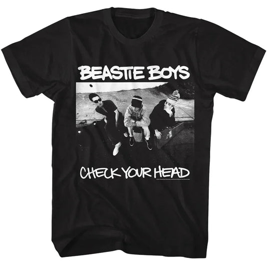 Beastie Boys men’s T-shirt featuring “Check Your Head” album artwork from the iconic hip hop group