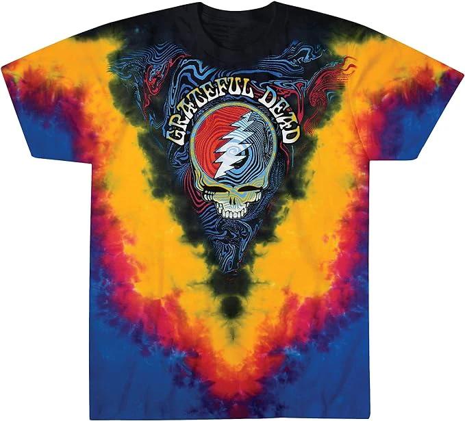 Grateful Dead SYF Oil Ripple Tie Dye Men's T-shirt by HandyShopping4U2