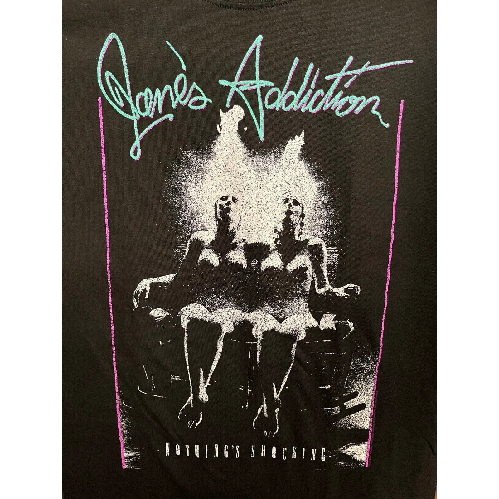 Jane’s Addiction Nothing’s Shocking album T-shirt graphic black band tee classic alternative rock design