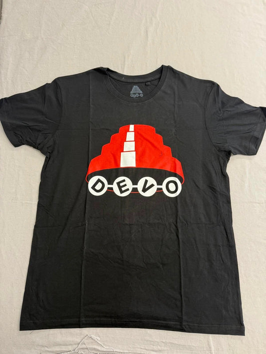 Devo Energy Dome Hat T-shirt featuring the iconic red dome graphic, European import tee.
