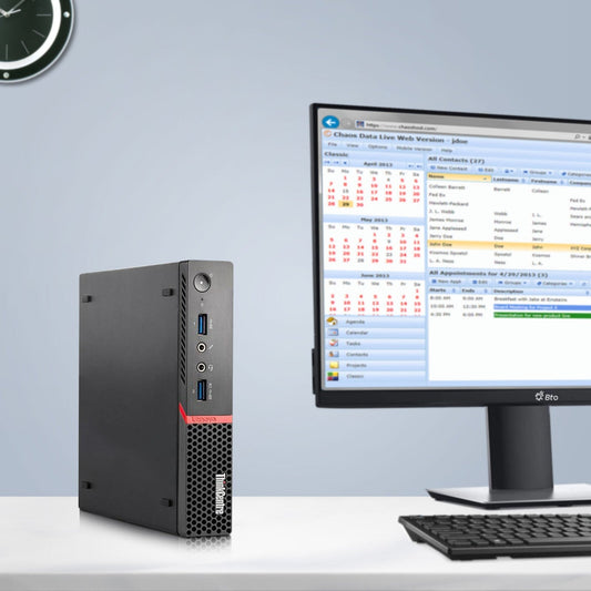 Lenovo ThinkCentre Business Desktop Intel 3.10 GHz Windows 11 Pro With 22 Inch LED