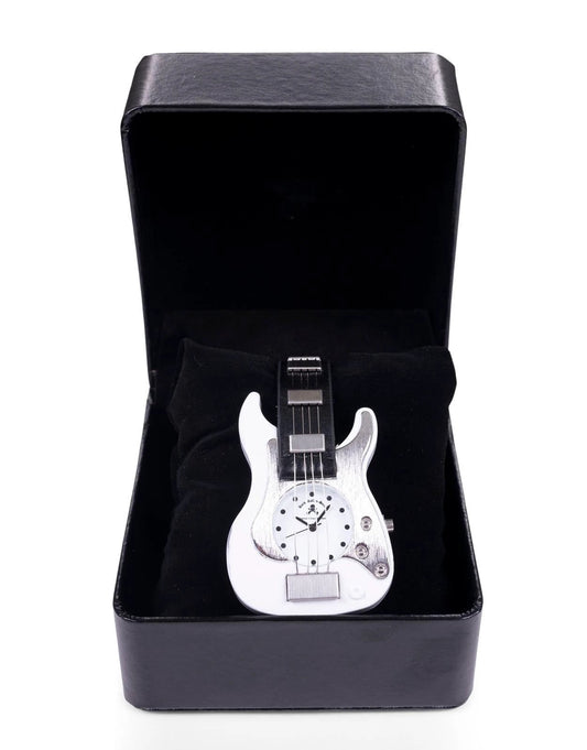 Guitar Watch White by Rock Roll n Soul