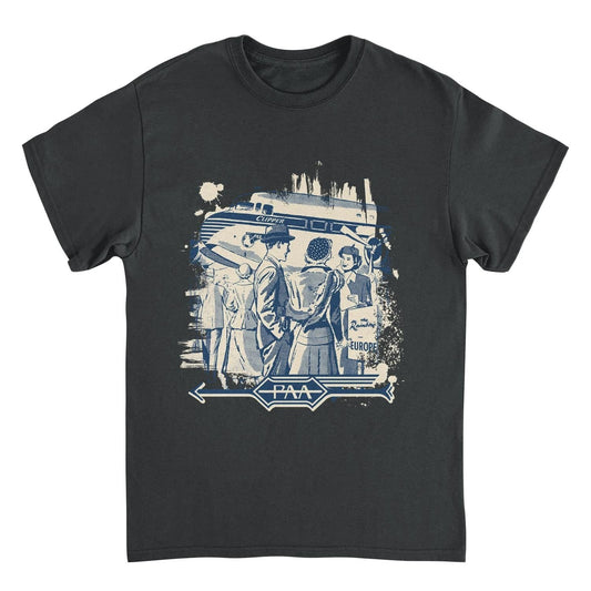 Pan Am the Rainbow Europe Black T-Shirt by HandyShopping4U2