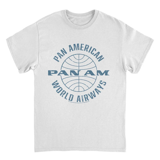 Pan Am Pan American World Airways White T-Shirt by HandyShopping4U2