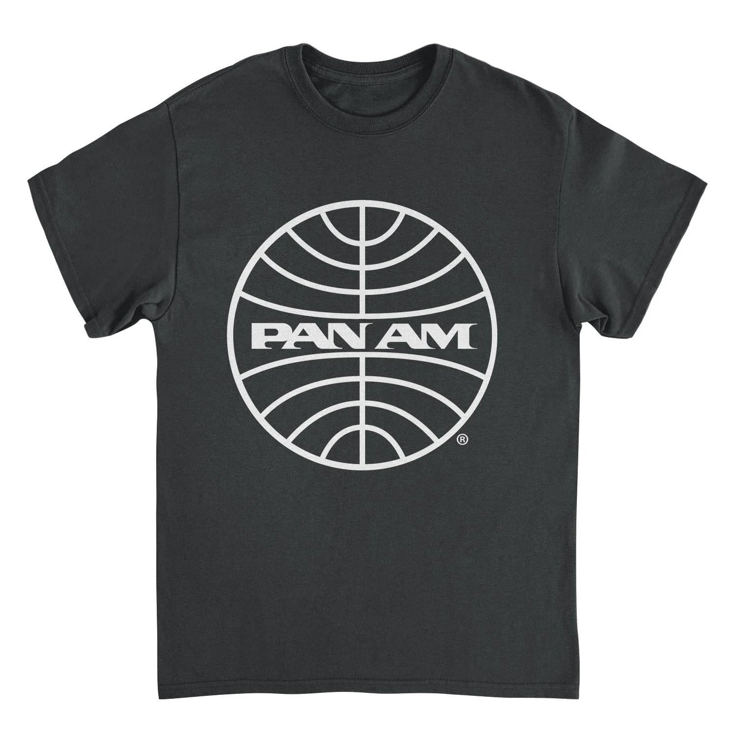 Pan Am Classic White Logo in Black T-Shirt by HandyShopping4U2