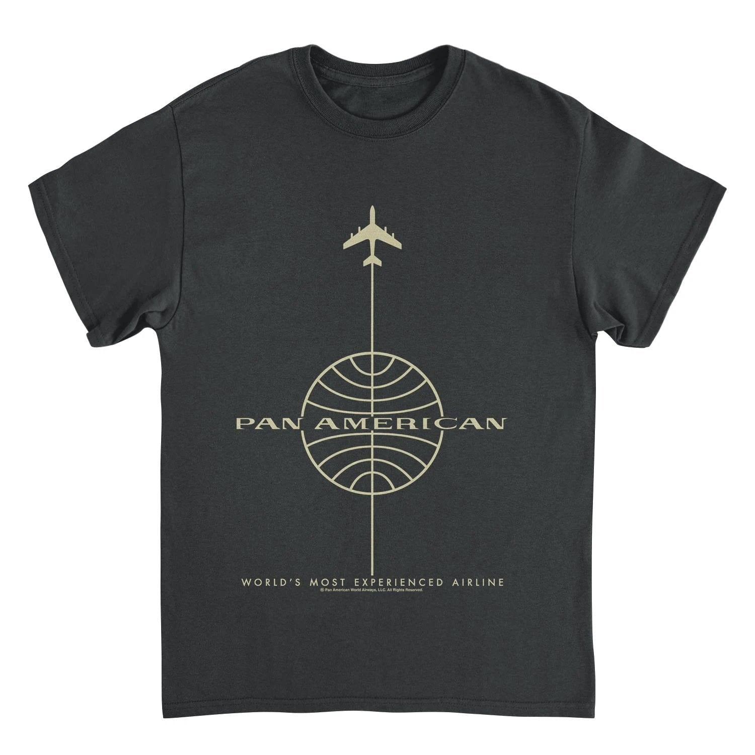 Pan Am Worlds Most Experienced Airline Black T-Shirt by HandyShopping4U2