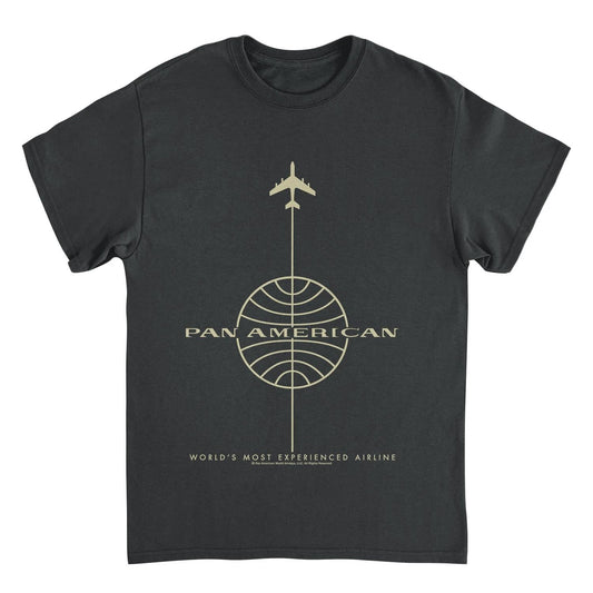 Pan Am Worlds Most Experienced Airline Black T-Shirt by HandyShopping4U2