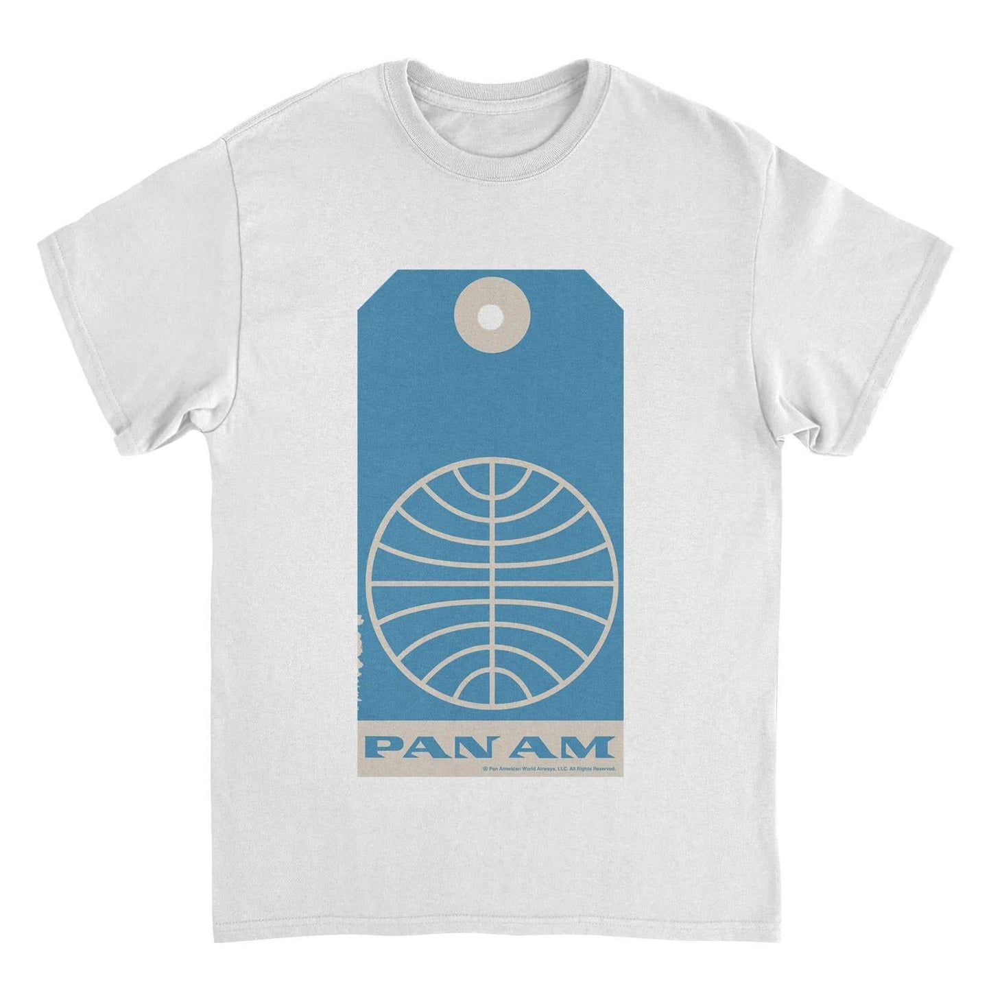 Pan Am Retro 1950S Logo Luggage Tag White T-Shirt by HandyShopping4U2