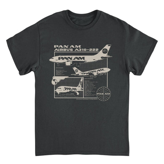 Pan Am Plane General Information Black T-Shirt by HandyShopping4U2