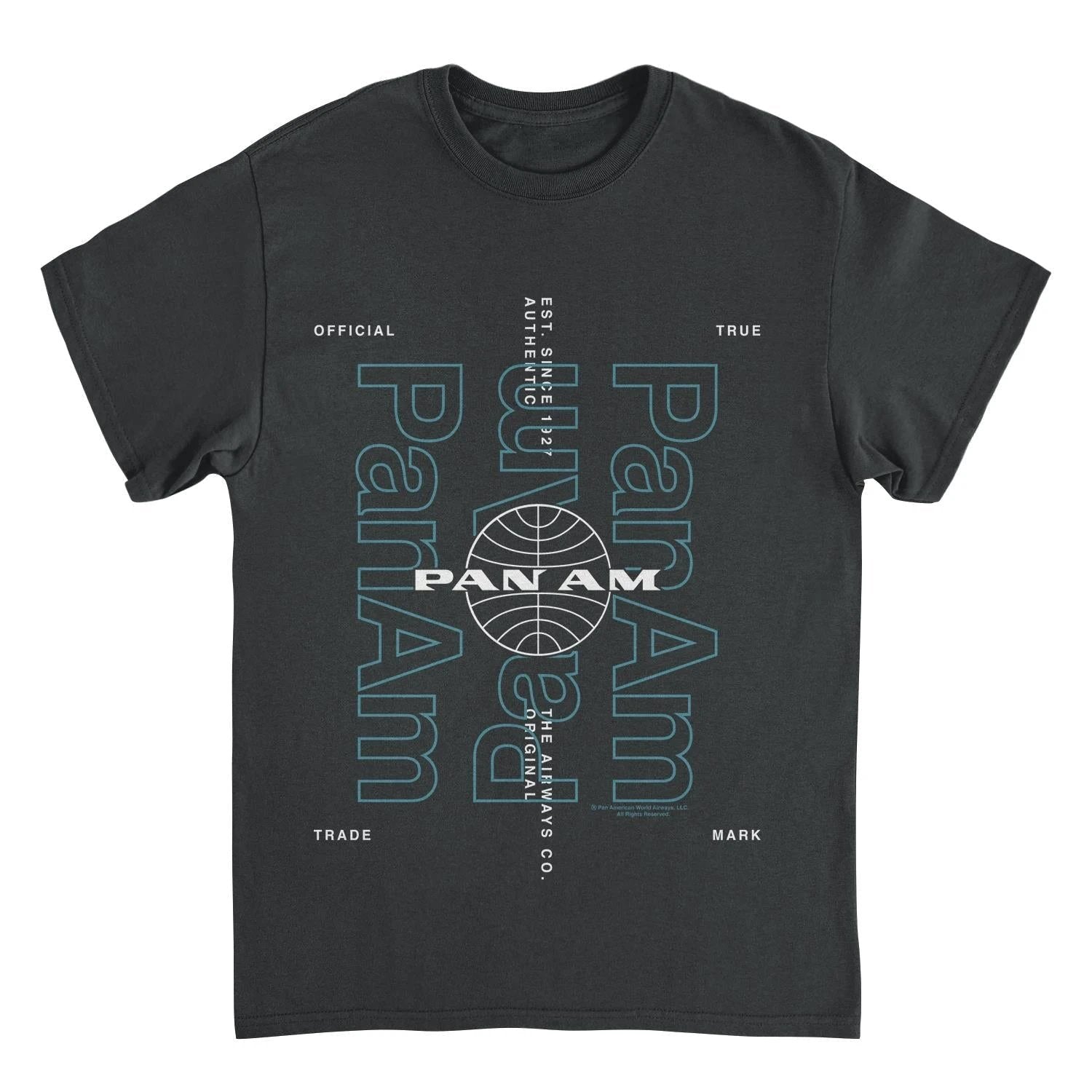 Pan Am Original Airways Co Black T-Shirt by HandyShopping4U2