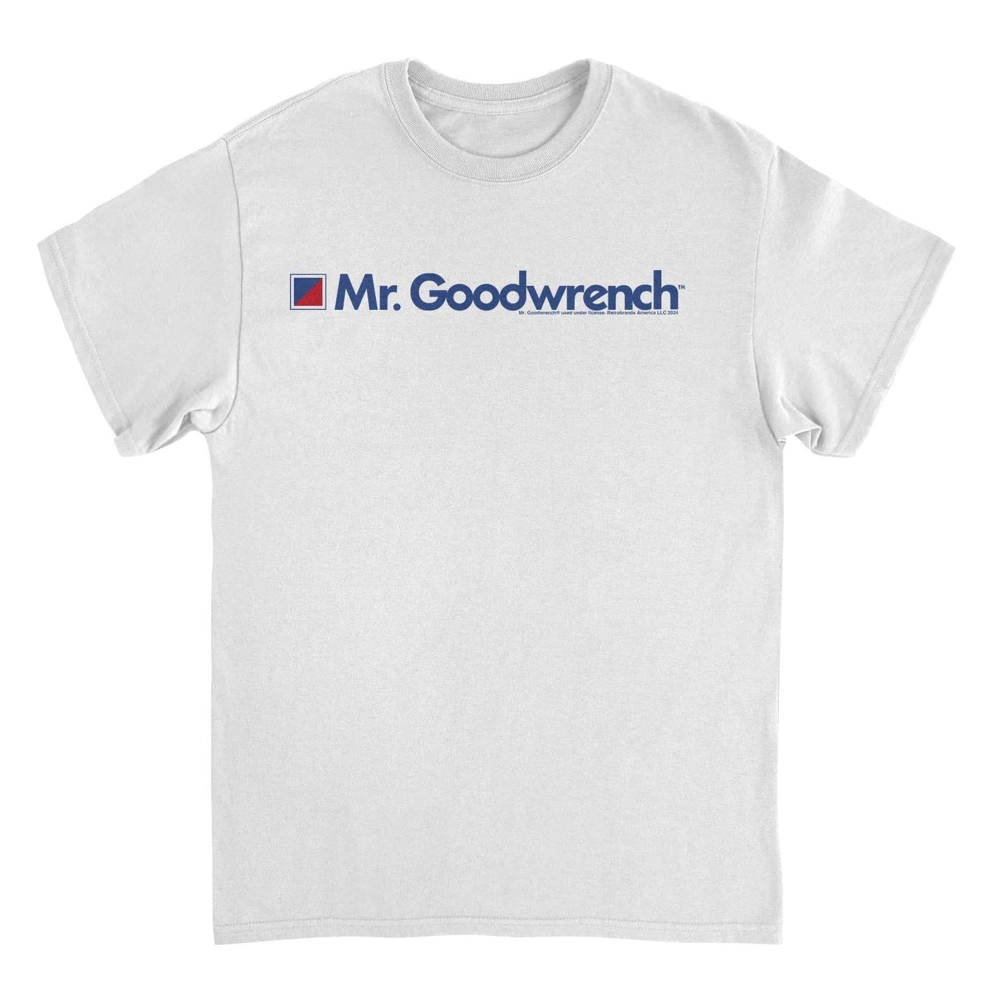 Mr Goodwrench Text Logo Retro Auto White T-Shirt by HandyShopping4U2
