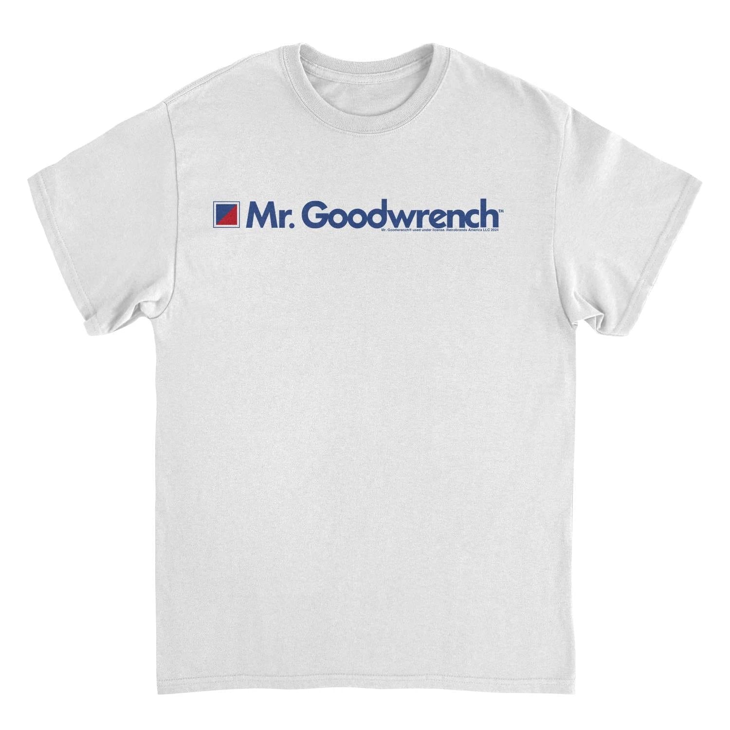 Mr Goodwrench Text Logo Retro Auto White T-Shirt by HandyShopping4U2
