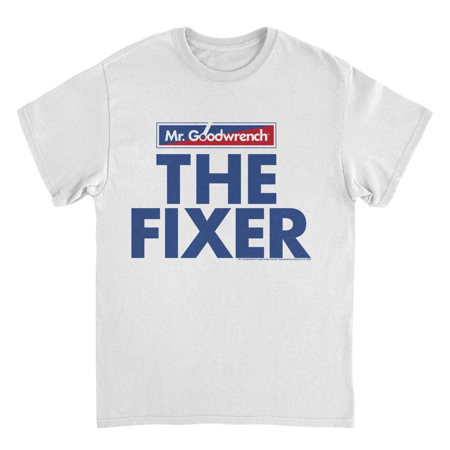 Mr Goodwrench the Fixer Slogan White T-Shirt by HandyShopping4U2