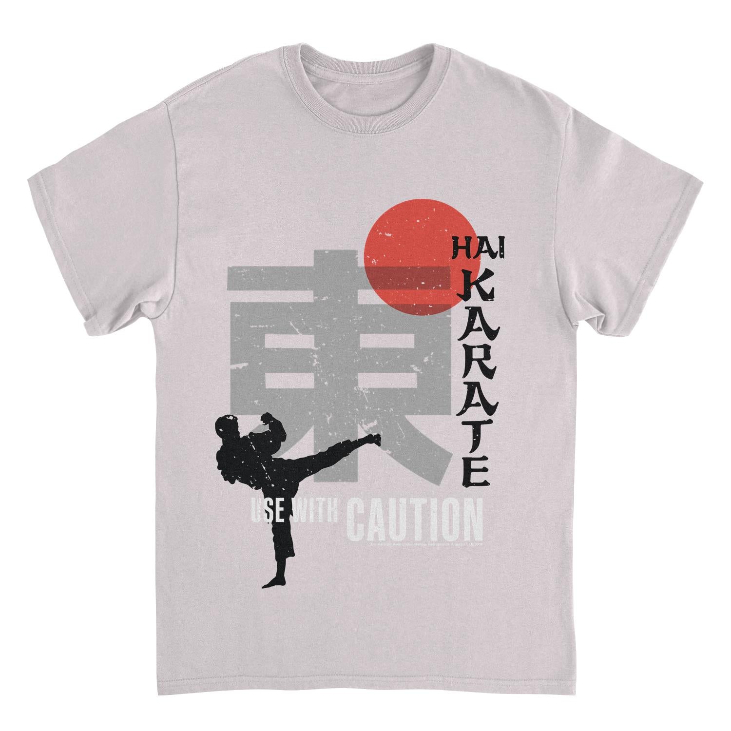 Hai Karate Use With Caution Retro Aftershave Ice Grey T-Shirt by HandyShopping4U2