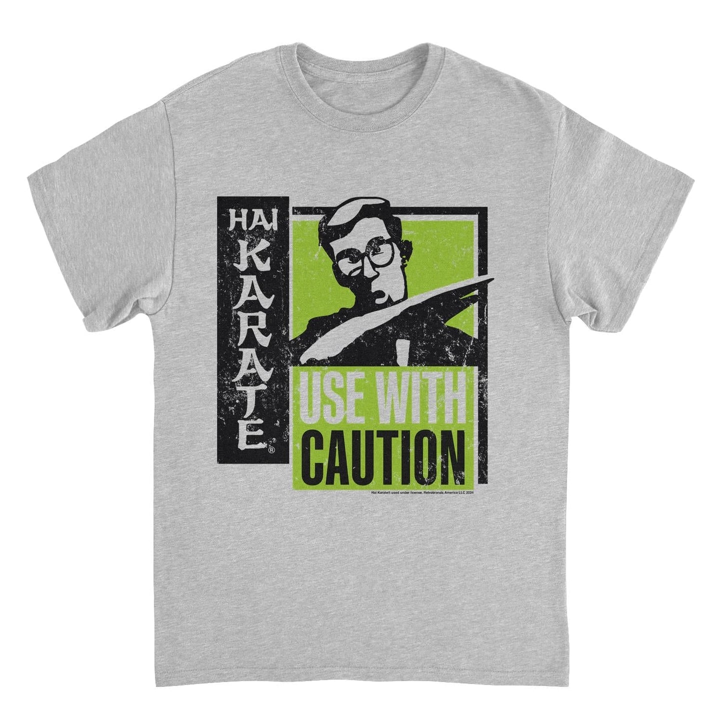 Hai Karate Use With Caution Black and Green Sport Grey T-Shirt by HandyShopping4U2