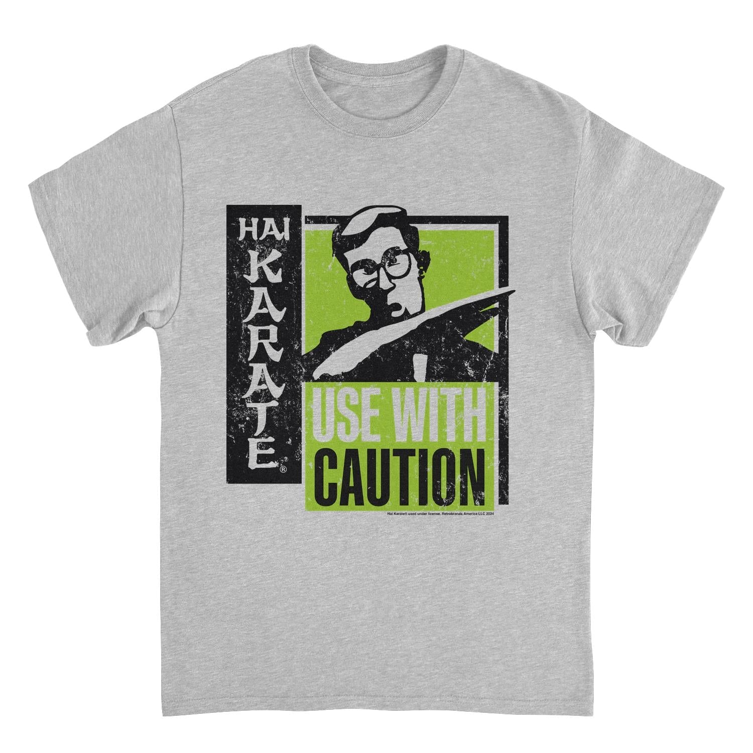 Hai Karate Use With Caution Black and Green Sport Grey T-Shirt by HandyShopping4U2