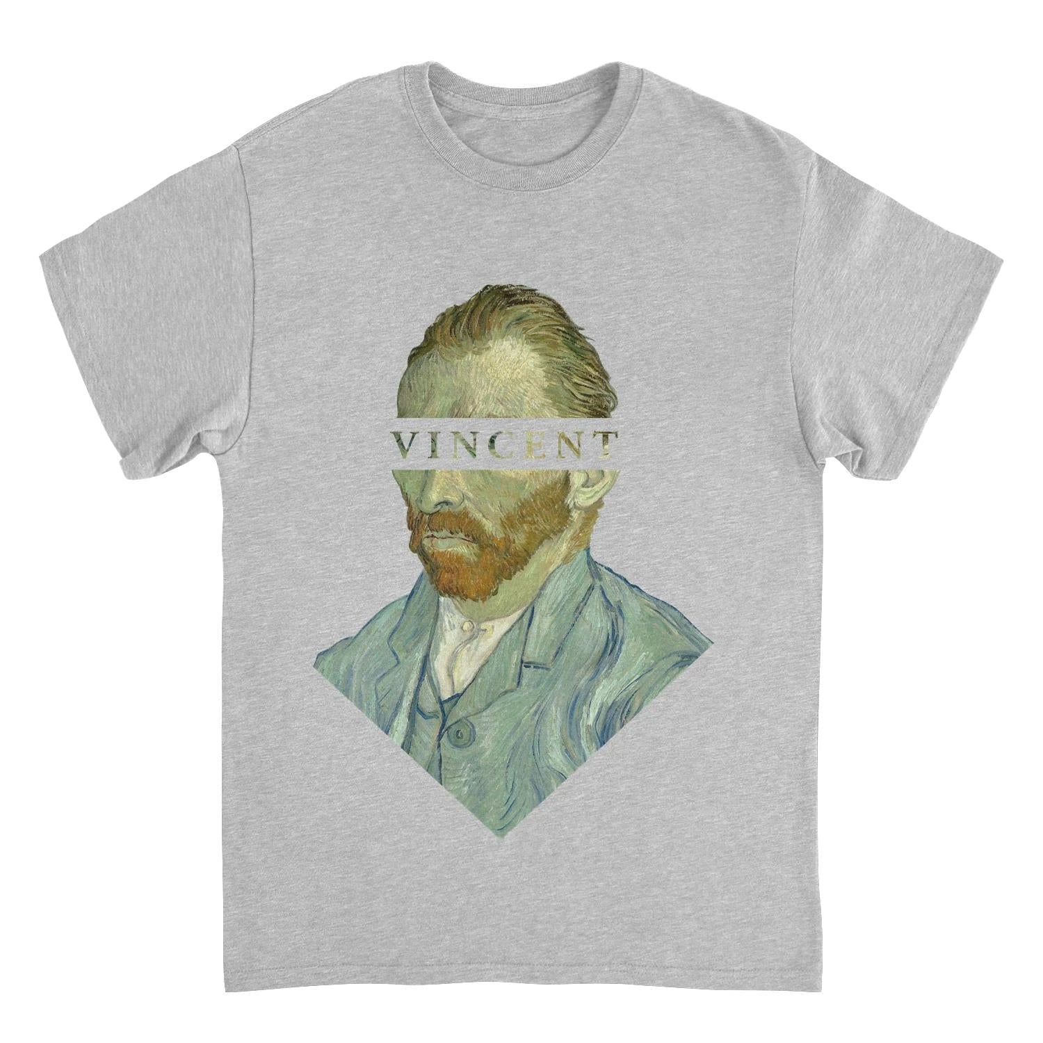 Classic Paintings Vincent Van Gogh Bust Sport Grey T-Shirt by HandyShopping4U2