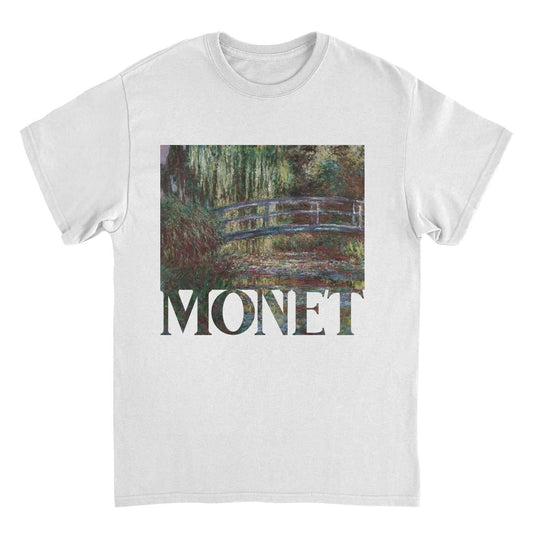 Classic Paintings Monet Water Lily Pond White T-Shirt by HandyShopping4U2