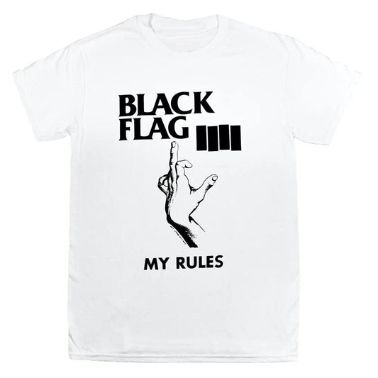 Black Flag Band T-shirt My Rules Art Wahoo Williams Tee SST Records by HandyShopping4U2